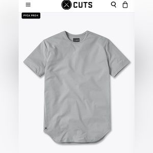 Cuts Clothing men’s XL AO Elongated Tee - gray